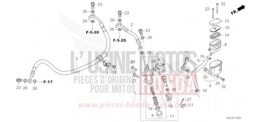 REAR BRAKE MASTER CYLINDER GB350SS de 2025